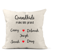 Load image into Gallery viewer, Grandkids Make Life Grand Pillow
