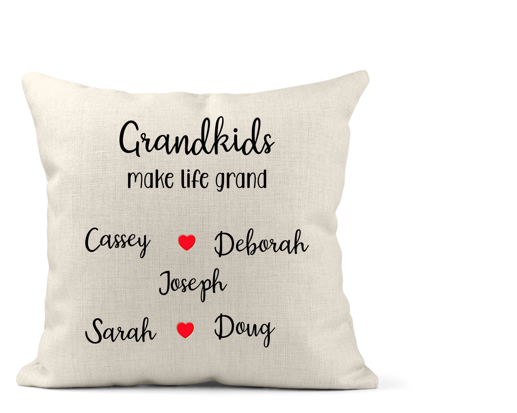 Grandkids Make Life Grand Pillow
