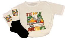 Load image into Gallery viewer, Steppin&#39; into Juneteenth T-Shirt
