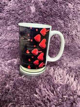 Load image into Gallery viewer, Hearts Photo Mug
