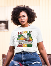 Load image into Gallery viewer, Steppin&#39; into Juneteenth T-Shirt

